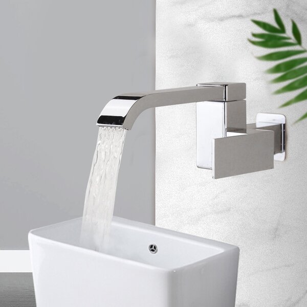 Oukaning Stainless Steel Single Handle Wall Mount Faucet Wayfair Canada